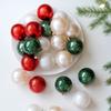 24pcs/set Electroplated Christmas Hanging Ball Shatterproof Xmas Tree Ornaments  Photographic Props