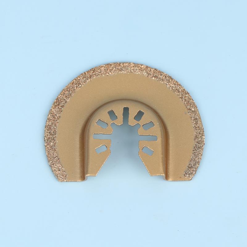 1/2Pcs Oscillating Saw Blades Sickle-Shaped/Semi-Circular For Rough Sanding Fillers Tile Ceramics Electric Tool Accessories