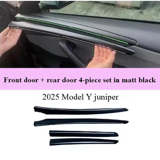 For Tesla Model 3 Highland Model Y Juniper Center Console Side Panel ABS Dashboard Cover Car Door Panel Trim Interior Accessorie