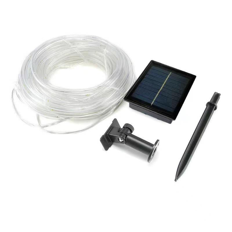 LED Solar Tube Lights - Rainbow Copper String for Outdoor Decoration