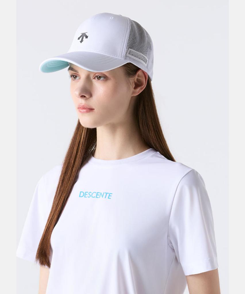 DESCENTE Spirit Mesh Trucker Cap White Sr223Ecp40