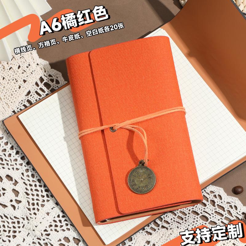 A6 Notebook Travelers Journal Notebook Pu Leather Blank Kraft Diary Book Vintage Sketchbook School Stationery Office Supplies Quality
