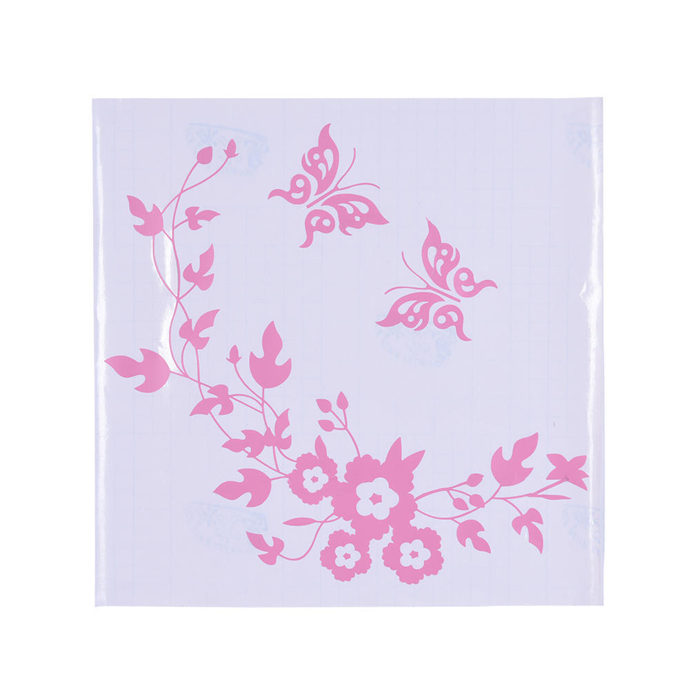 Flower Toilet Seat Wall Sticker Bathroom Decoration Decals Decor Butterfly
