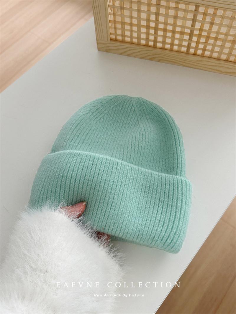 

Rabbit Fur Knit Hat For Women Winter Warmth Casual Fashion Headgear Style 18