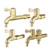 Premium Copper 4-Point Dual Outlet Washing Machine Faucet for Household Use