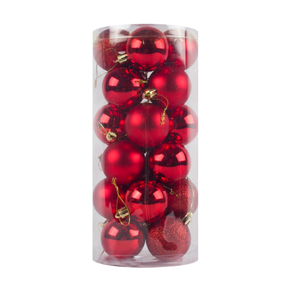 

Christmas Tree Ornaments: Festive Colored Hanging Balls (4/6/8CM) in Barrel Pack 3CM Barrel