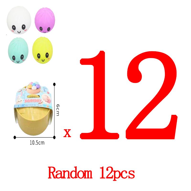 Dumpling Squishy Toy Anti-Stress Toy For Hands Sensory Toy Stress Relief Products Office Desk Toys 4 Colors Squishy Stress Ball