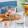 1000ML Glass Measuring Cup with Graduated Handle, Heat-Resistant for Kitchen, Milk, Baking, and Egg Beating