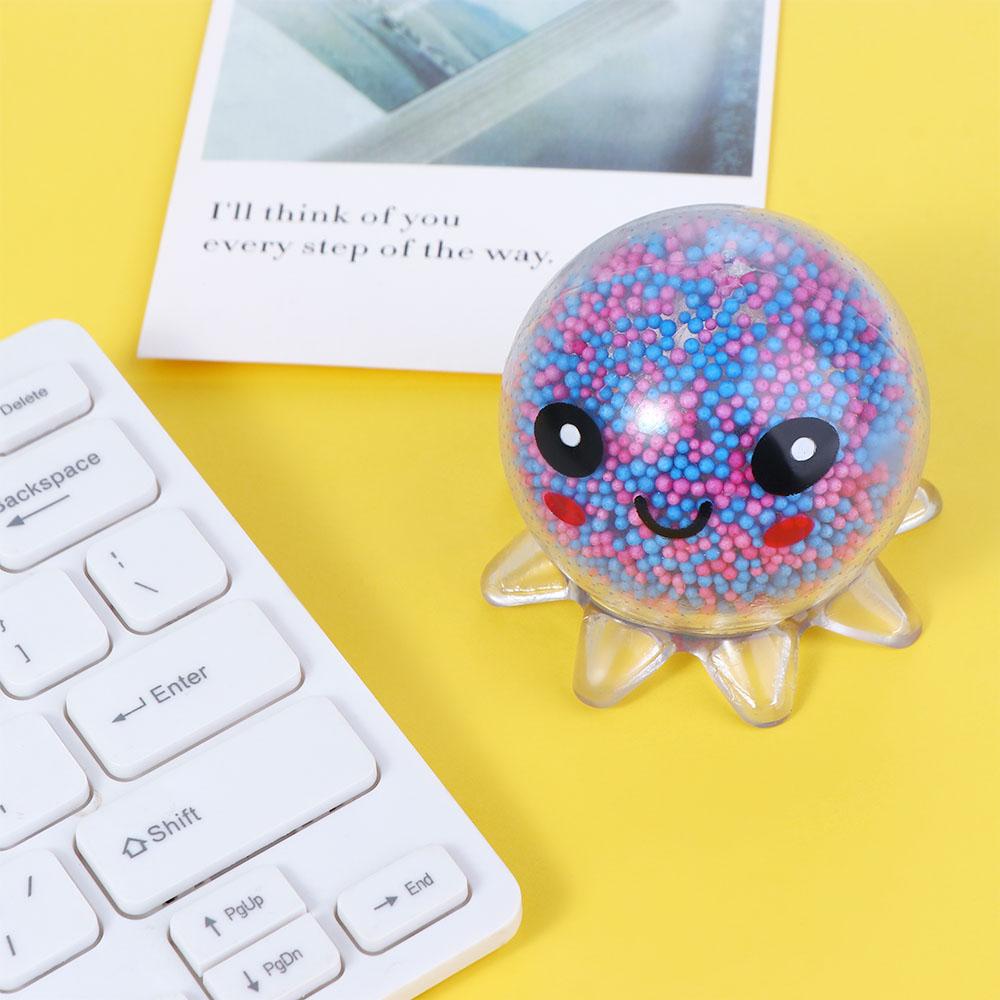 Decompression Toy Interactive Gift Glowing Octopus Toy Squid Vent Ball Squeeze Toy Octopus Ball