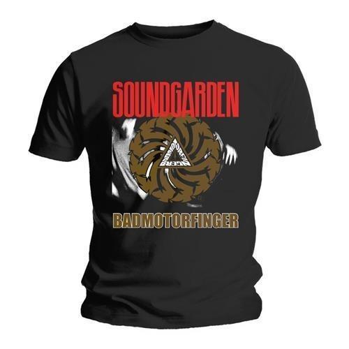 Soundgarden Badmotorfinger Print Cotton TShirt 90s Grunge Rock Streetwear Unisex Crew Neck Short Sleeve Tee M