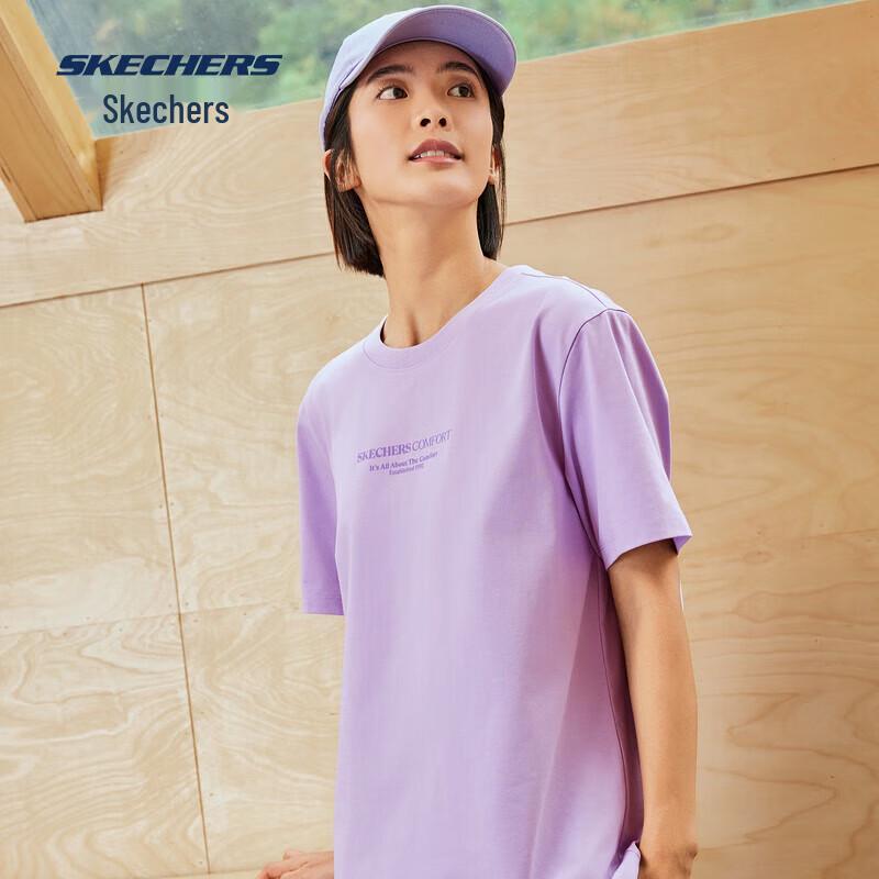 Skechers Unisex Knit Short Sleeve T-Shirt L225U097 XL 3360₽