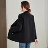 TERRE BLEUE Women's Mid-Length Down Blazer Jacket