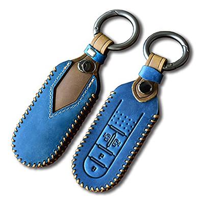 [SANRILY] Daihatsu Smart Key Case, Leather, Key Cover, Scratch-Resistant, Anti-Falling, Protection, Stylish, High-quality, Keychain,