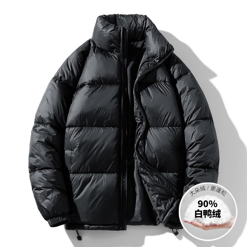 

Мужской пуховик осенне-зимний парный свободный комфортный трендовый мужской и женский модный пуховик-хлеб с воротником-стойкой 4XL