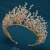 Brautkrone, Verschlüsselte Strass Handgefertigte Krone, Stirnband für Hochzeitskleid, Haarschmuck, Hochzeitsaccessoires A341