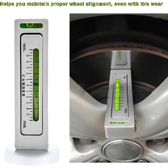 Adjustable Magnetic Gauge Tool, Automotive Camber Caster Strut Wheel Alignment Gauge, Universal Castor Strut Wheel Hub Alignment trument for Car RV