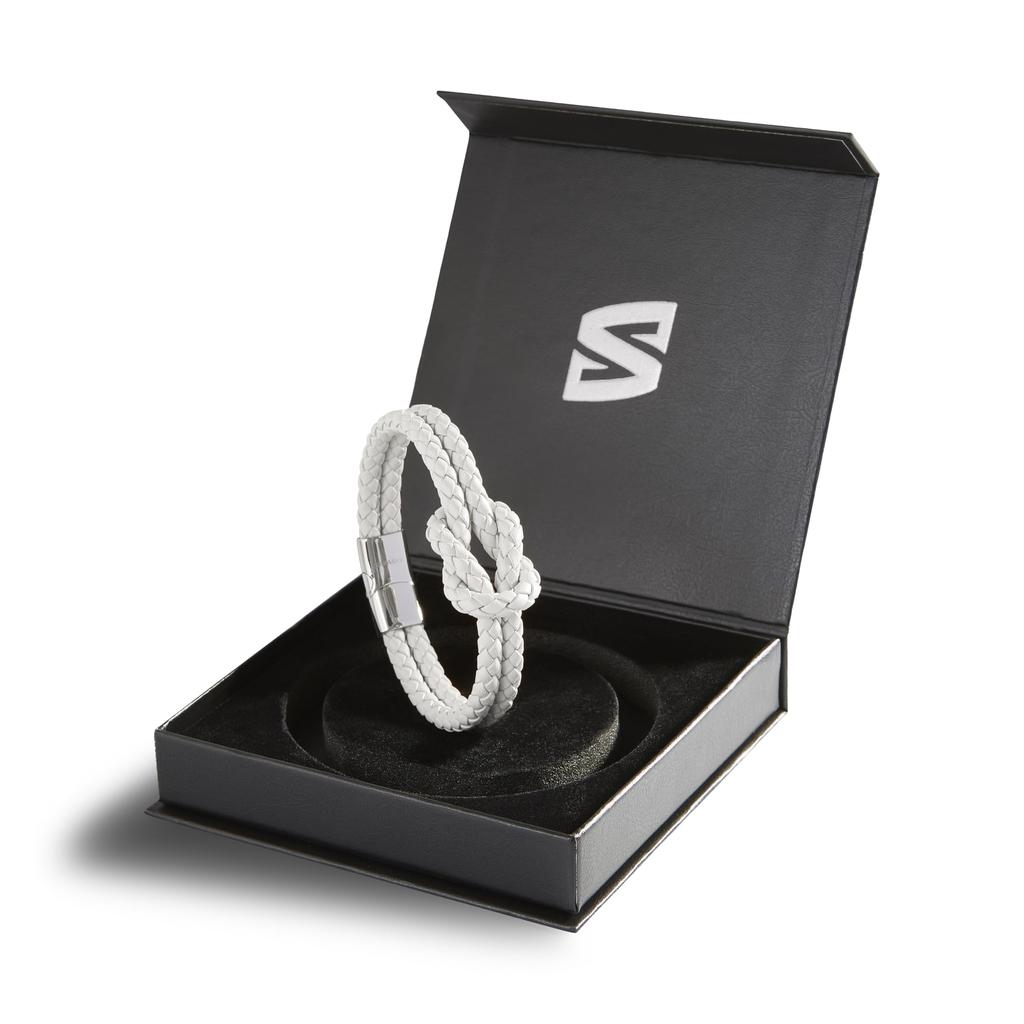 18cm Weißes Lederarmband für Frauen Schmuckgeschenk für Frauen Schwester Freundin Partnerin Ehefrau Paar Authentisch mit Box