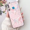 For Infinix Hot 8 Phone Case Hot 8 Lite Hot8 X650 X650C X650B X650D Elegant Floral Cat Pattern Black Silicone Soft TPU Cases