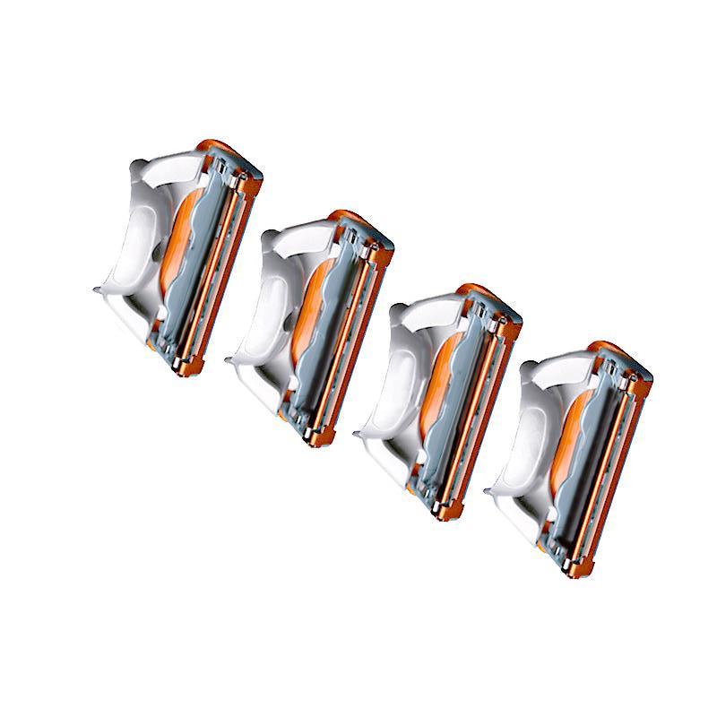 Buy 4pcs/lot Men's razor blades 5 Layer Blades Shaving Gilettee Fusione ...