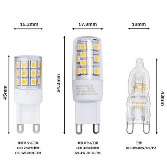 Tokyo Metal Industries LED Lamp G9-4W-013C-TM Clear