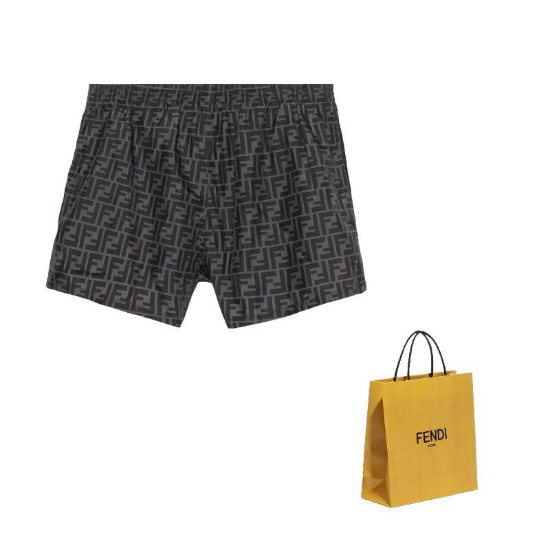Fendi Badehose Herren Tech-Stoff Schwarz FXB077A79FF0P9B