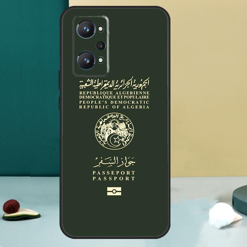 Algerian Russia Spain Passport For Realme GT 7 Pro GT 5 6 6T C67 C61 C55 C53 C51 C21Y C25S C75 10 11 12 13 14 Pro Plus Case