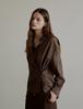 THEELO 2-Way Open Collar Shirt (Brown)