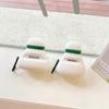 For Apple AirPods 3 Earphone Case Cute Cartoon Badminton Shape Silicone Cover with Carabiner