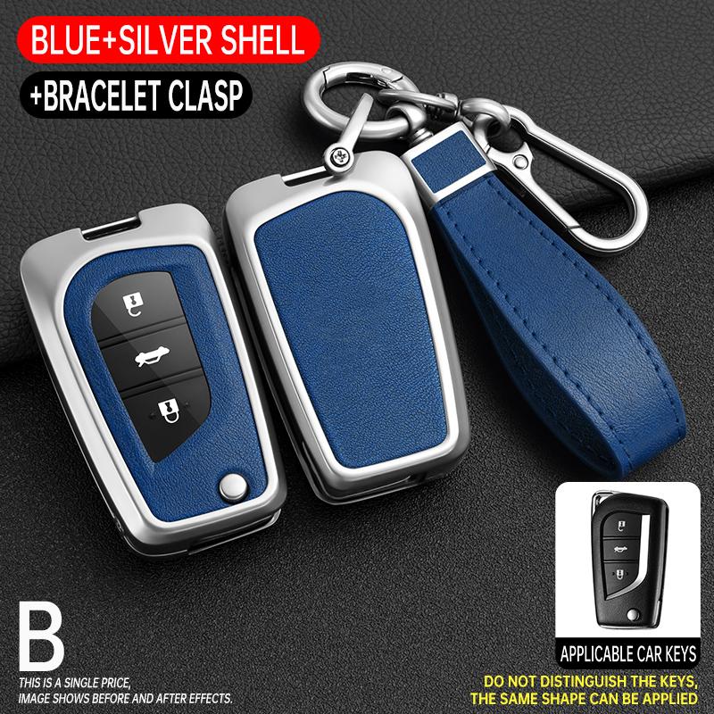 Beschermhoes voor Autosleutel Afstandsbediening Sleuteletui voor Toyota Yaris Rav4 Highlander Auris Avensis Aygo Scion TC IM 2015 2016