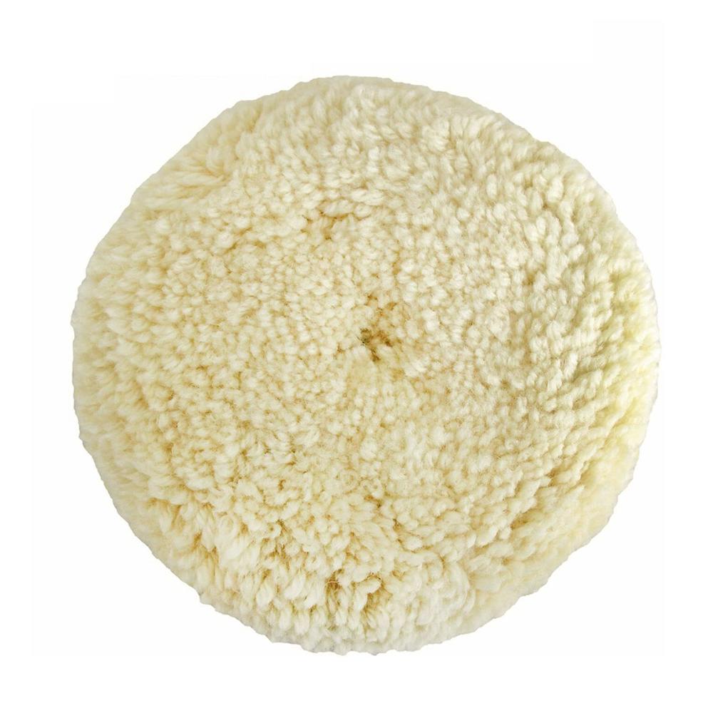 2 tamponi per lucidatura Kit di tamponi per lucidatura in lana naturale Disco per lucidatura per la bellezza dell'auto da taglio composto
