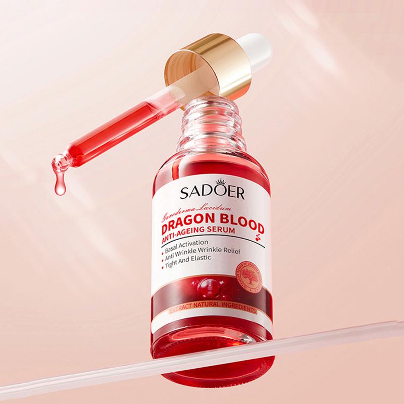 SADOER Ganoderma Lucidum Dragon Blood Facial Serum Face Lotion Moisturizing Face Emulsion Oil Refreshing Control Facial Essence