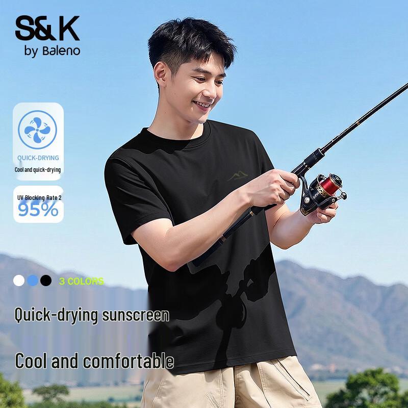 Baleno Men s S&K UPF50+ Cooling Short Sleeve T-Shirt XL