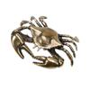 Crab Figurines Statue Sculpture Antique Craftsmanship Brass