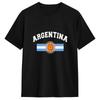 Streetwear T Shirt Summer Argentina Flag Leisure TShirts Pure Cotton Tshirt for Unisex Casual Cheap Print Short Sleeve Top Tees