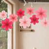 9 stk Hengende Papirvifter Tapet Bryllupsblomsterveggdekorasjon Fest Flere Alternativer Tilgjengelig