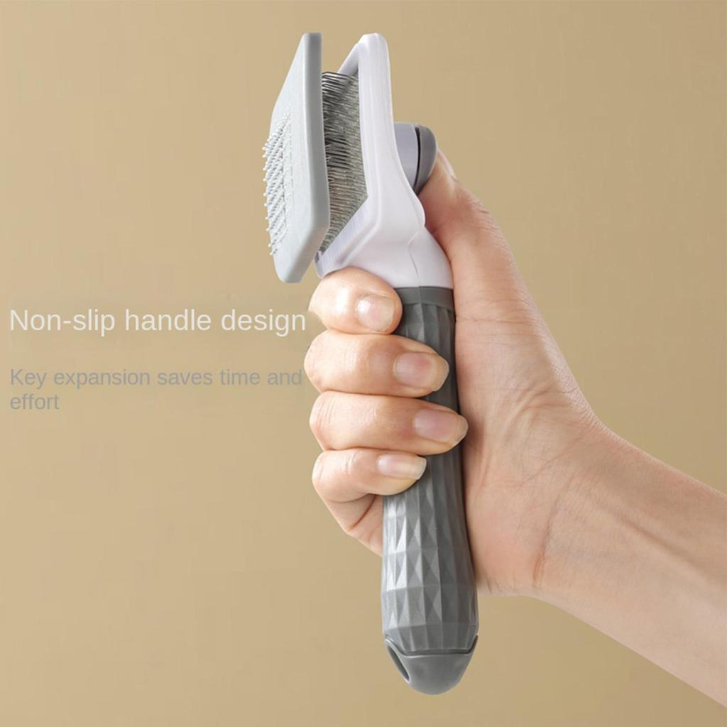 Pets Dematting Comb Portable Pet Dogs Brush Cat Comb Self Cleaning Pet Hair Remover Brush For Dogs Cats Grooming Tools
