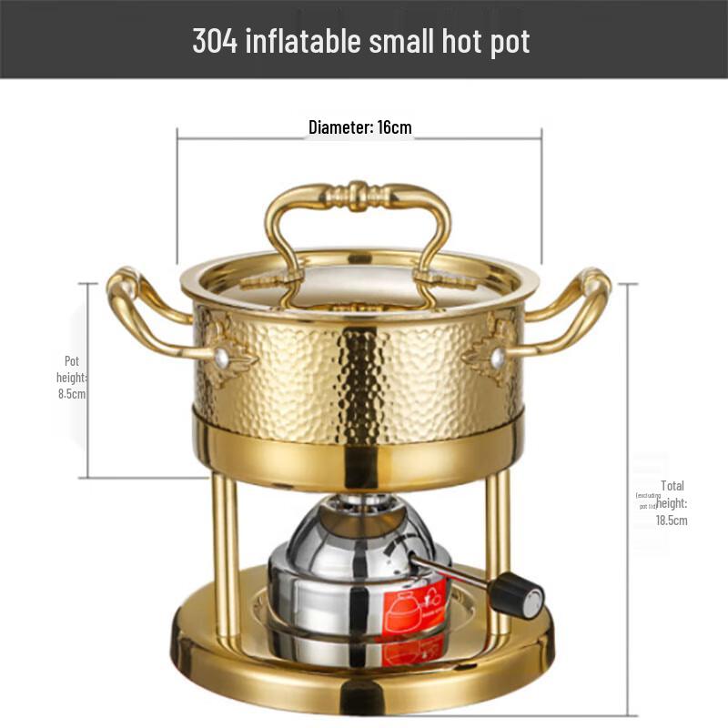 HeXicheng 304 Portable Gas Hot Pot Stove