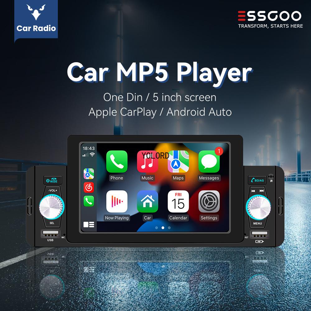 Car Radio 1Din MP5 Player Autoradio Stereo 5 Inch IPS Screen Carplay Mirror Link Bluetooth Universal Multimedia Player