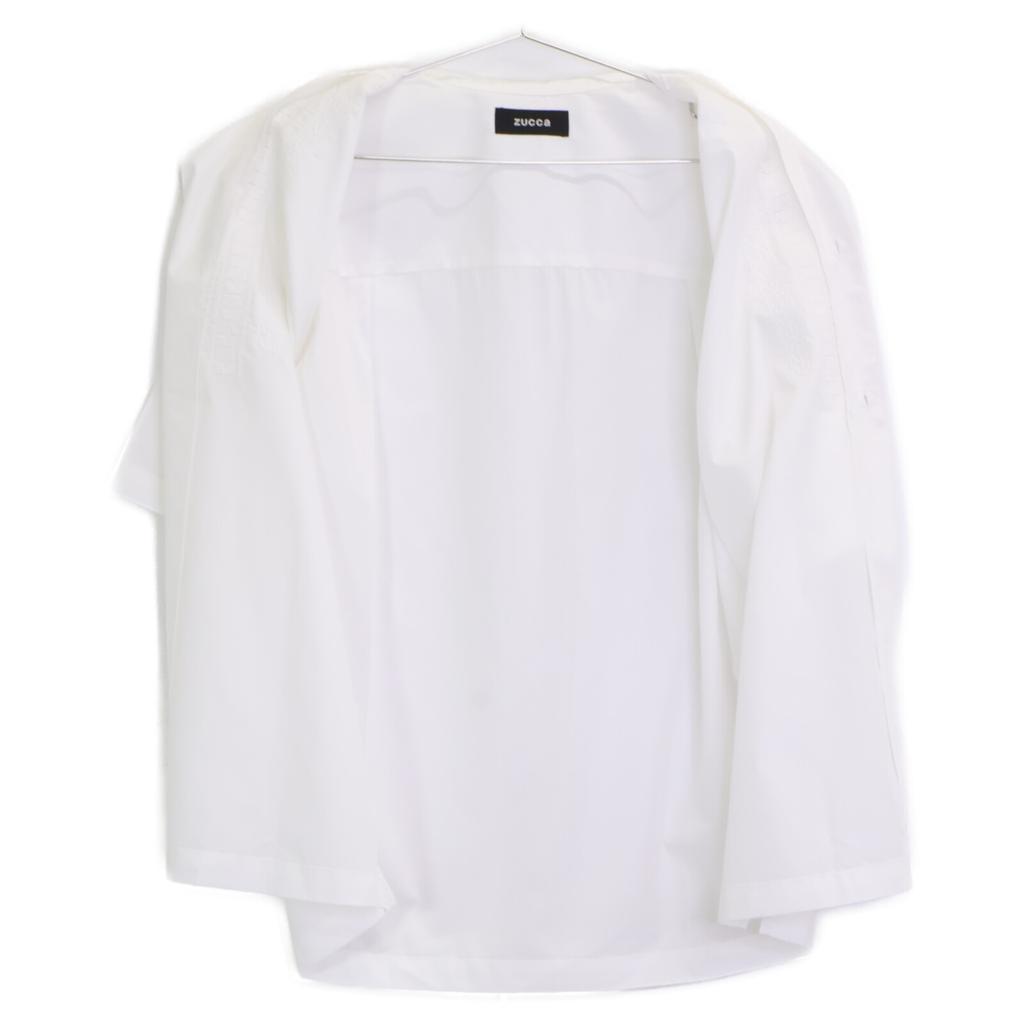 ZUCCa [Excellent Condition] CZ54FK520 Ladder Lace Embroidered Short Sleeve Shirt/ tops M whiteUsed