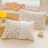 Quilted Pillow Cover Cartoon Printing Cushion Cover Cute Cotton Pillowcase  Bed Room