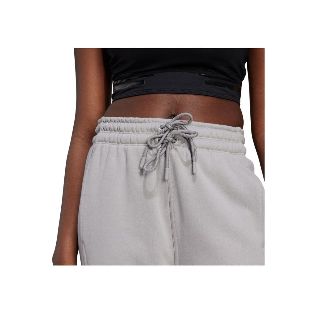 Adidas Regular Sweat Pants With Solid Color Drawstring Knit Sports Women Bottoms Dove-Grey IB6862