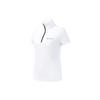 X McLaren Golf Series Letter Logo Print Stand Collar Short Sleeve Polo Shirt Women Polo Shirts Jade-White A11W325126F-WT
