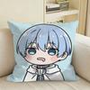 Anime ChibiS of FFrieren Square Sofa Pillow Cover Solid Color Living Room Home Decor Cushion Case