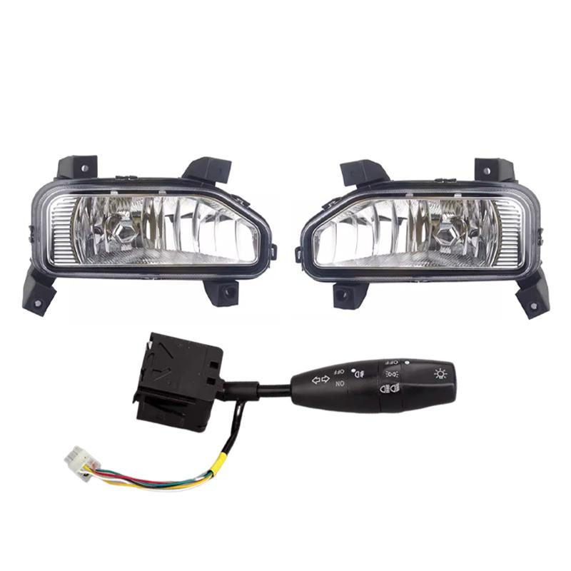 Car Front Bumper Fog Light Fog Lamp Assembly Driving Light Daytime Running Lamp With Harness For Chevrolet Wuling Hongguang N400