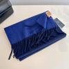 Tassel Color Matching Wool Scarf Double-sided Shawl Dual-purpose Couple Outer Warm Scarf Winter
