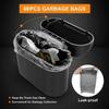 Car Trash Can and Storage Bag, Mini Storage Pouch, Multi-functional Car Seat Back Door with Lid Storage Box