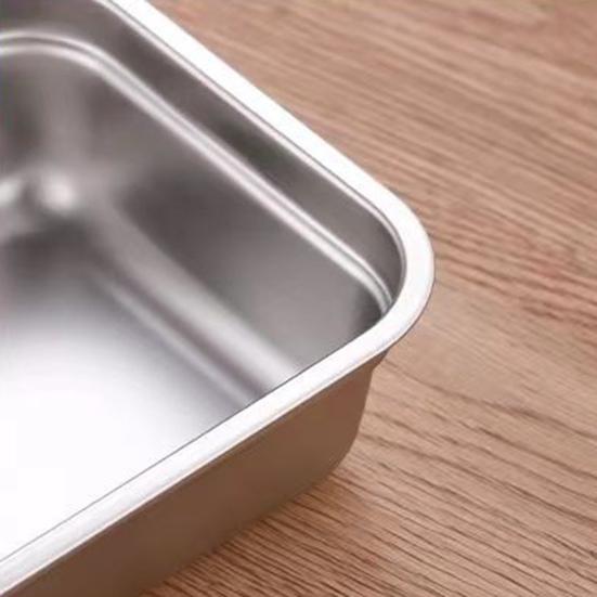 1/2Pcs Snack Box Doppel Fach Edelstahl Behälter Anti-Leck Design Spülmaschinenfest Saucen