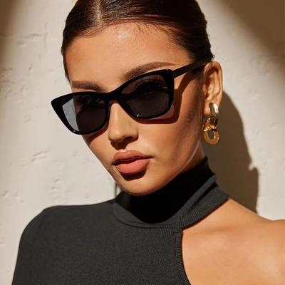 Vintage Okulary Przeciwsłoneczne Kocie Oko Kobieta Marka Projektant Retro Okulary Przeciwsłoneczne Damskie Moda Lustrzane Odcienie Zewnętrzne Gradient