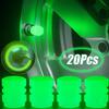 Luminous Valve Caps Fluorescent Night Car Tire Valve Caps Motorcycle Bike Glowing Decor Wheel Nozzles Tyre Cap Car Accessories Stem Caps1