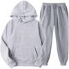 2026 Herren Kapuzen-Sportanzug Unisex Zweiteiliges Laufoutfit Langarm Pullover Kapuzenpullover Sweatshirt+Jogginghosen Set